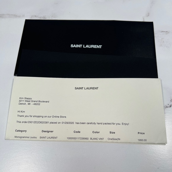 YSL Yves Saint Laurent Puffer Lambskin Leather Shoulder Bag Purse Crossbody - Picture 9 of 10